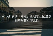 49tk那条线一对照，亚冠东亚区这波即时指数走得太怪
